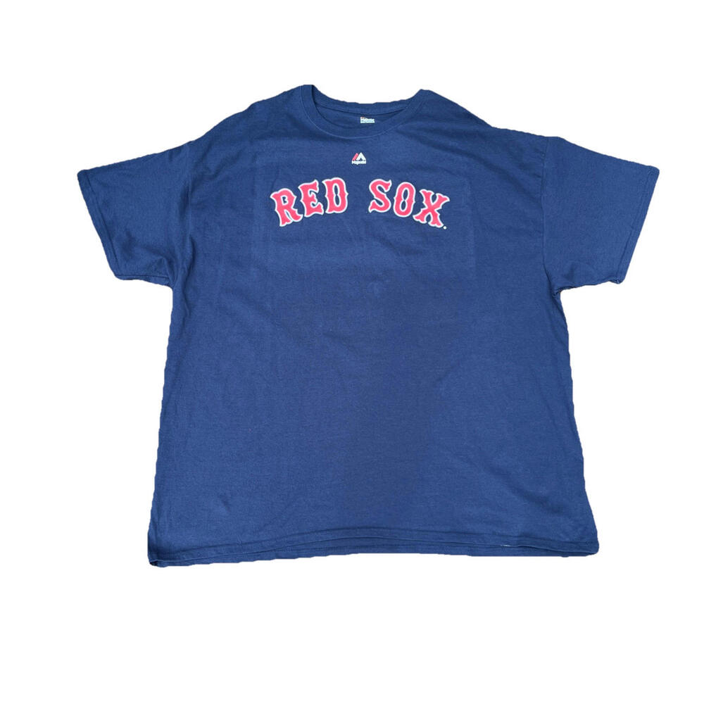 Red Sox Mens Shirt 3xlBlue Pedroia Majestic Short Sleeve BETTS 50